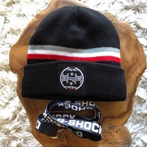 G-shock beanie & laniard